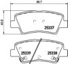 HELLA PAGID 8DB 355 019-981 Brake Pad Set, disc brake